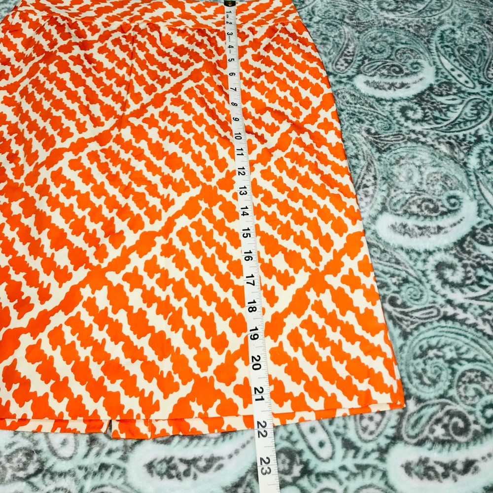 J. Crew Orange Skirt - Picture 5 of 9